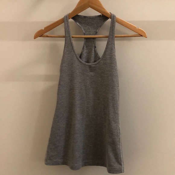 lululemon athletica Tops - Lululemon gray stripe tank, sz 4 lululemon athletica Tops - Lululemon gray stripe tank, sz 4